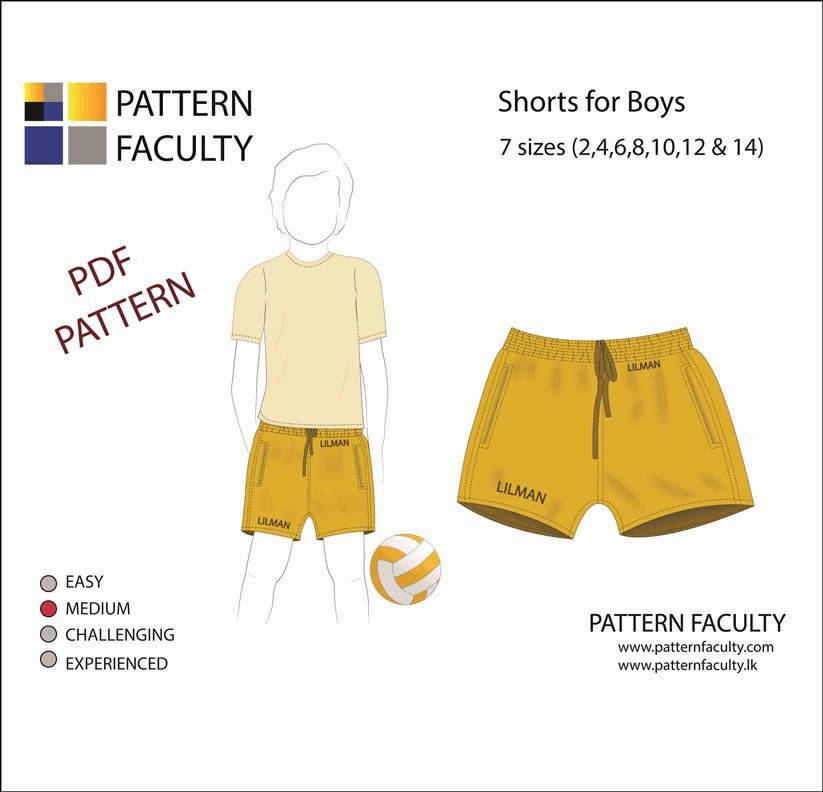 Shorts for boys-lilman 7sizes from 2-14 - 3