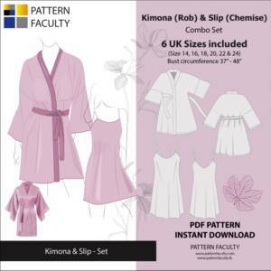 Womens Kimono Rob and slip Sizes 14 to 24