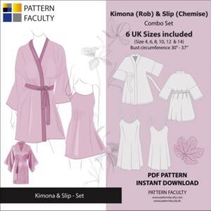 Womens Kimono Rob and slip Sizes 4 to 14