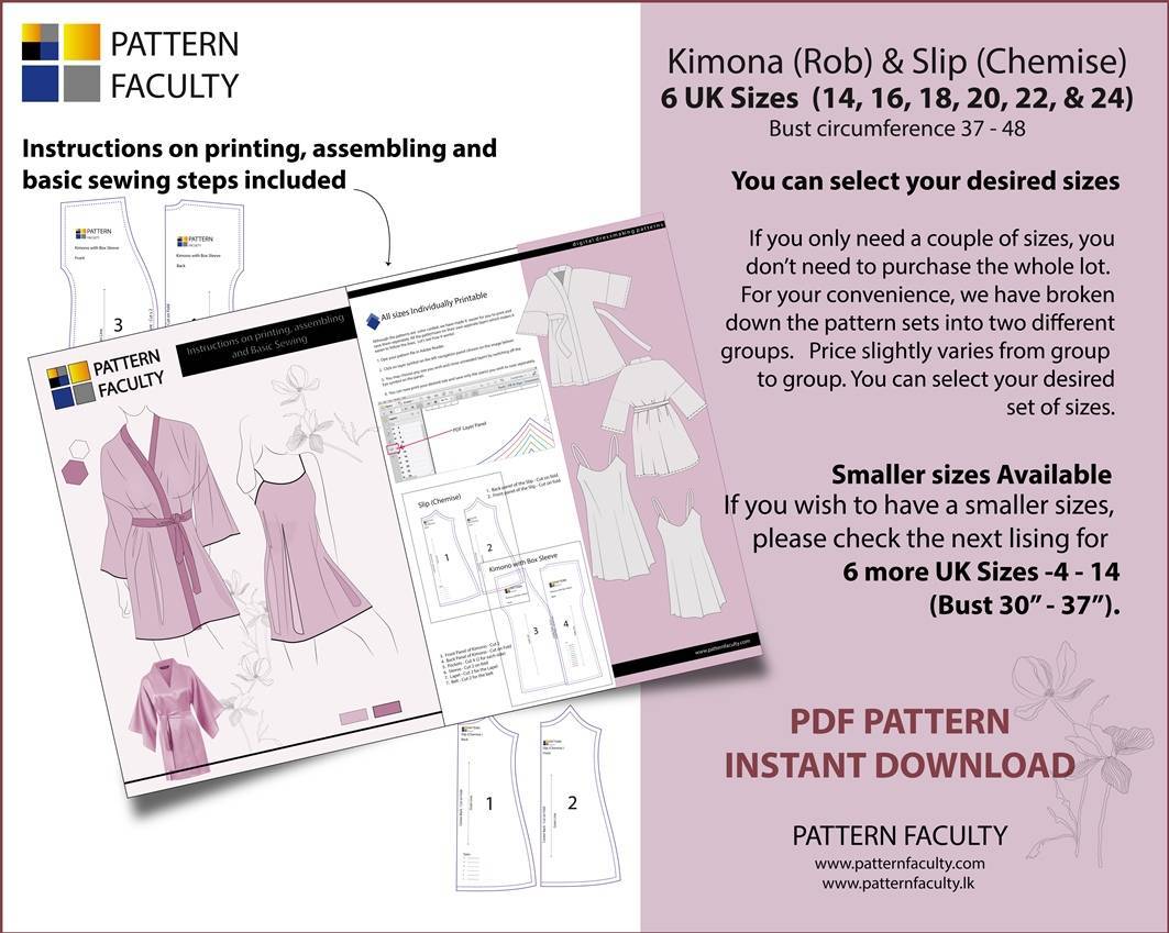 Women???s Kimono Rob and slip Sizes 14 to 24-2