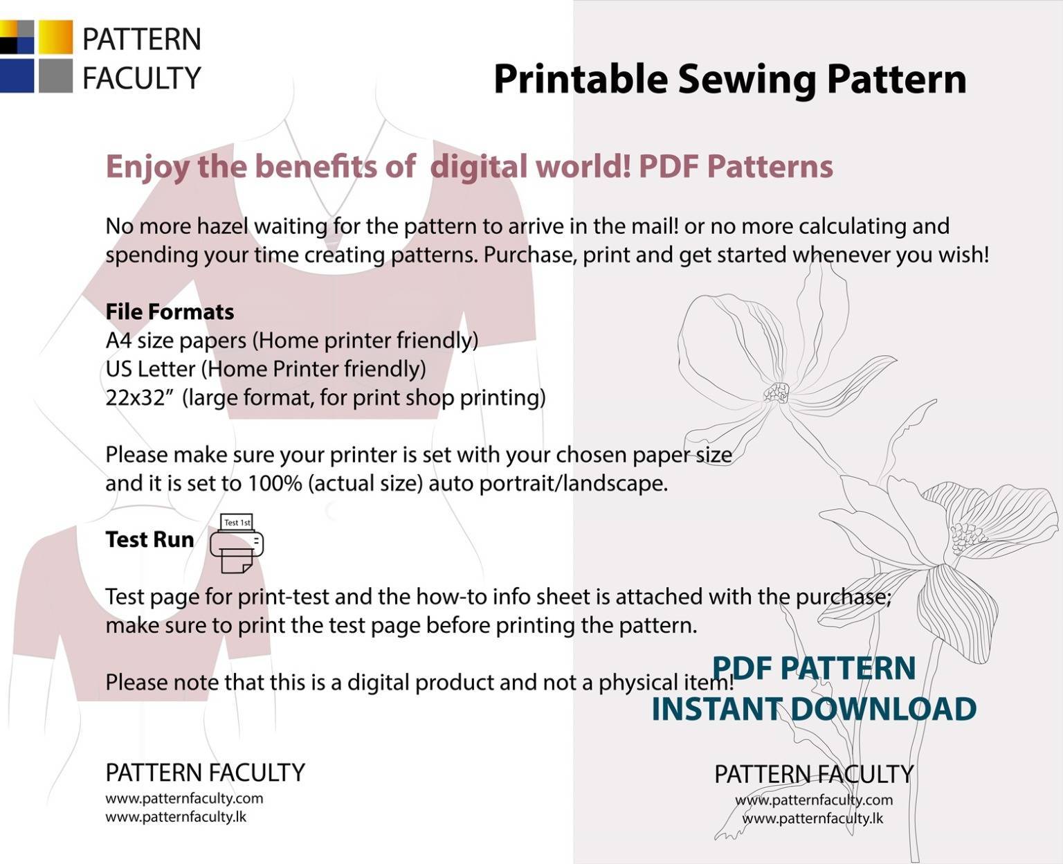 Saree Blouses Round Deep Neckline - Size 38 - 9 Styles Sari Blouses - Sabyasachi-Single Katori-Double Katori-Princess Line-Three Darted-Four Darted pdf Patterns-07