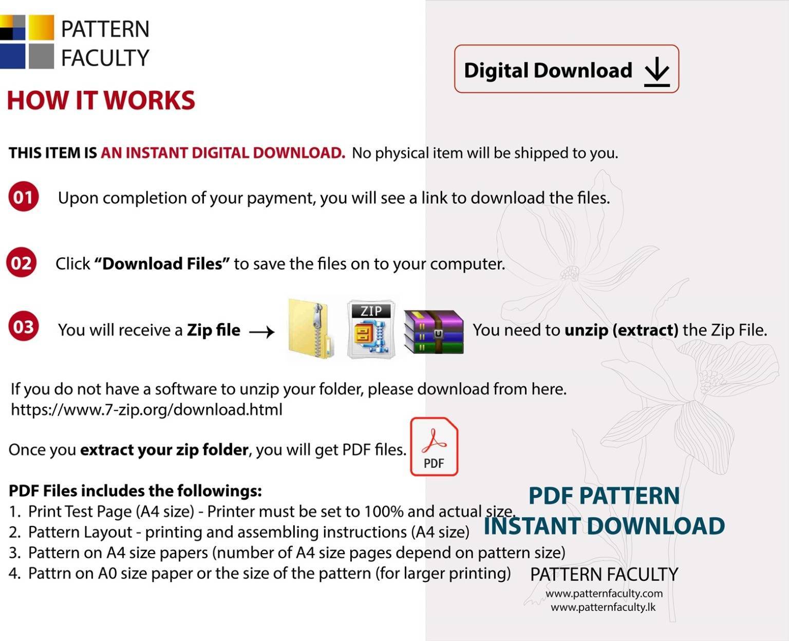 Saree Blouses Round Deep Neckline - Size 46 - 9 Styles Sari Blouses - Sabyasachi-Single Katori-Double Katori-Princess Line-Three Darted-Four Darted pdf Patterns-08